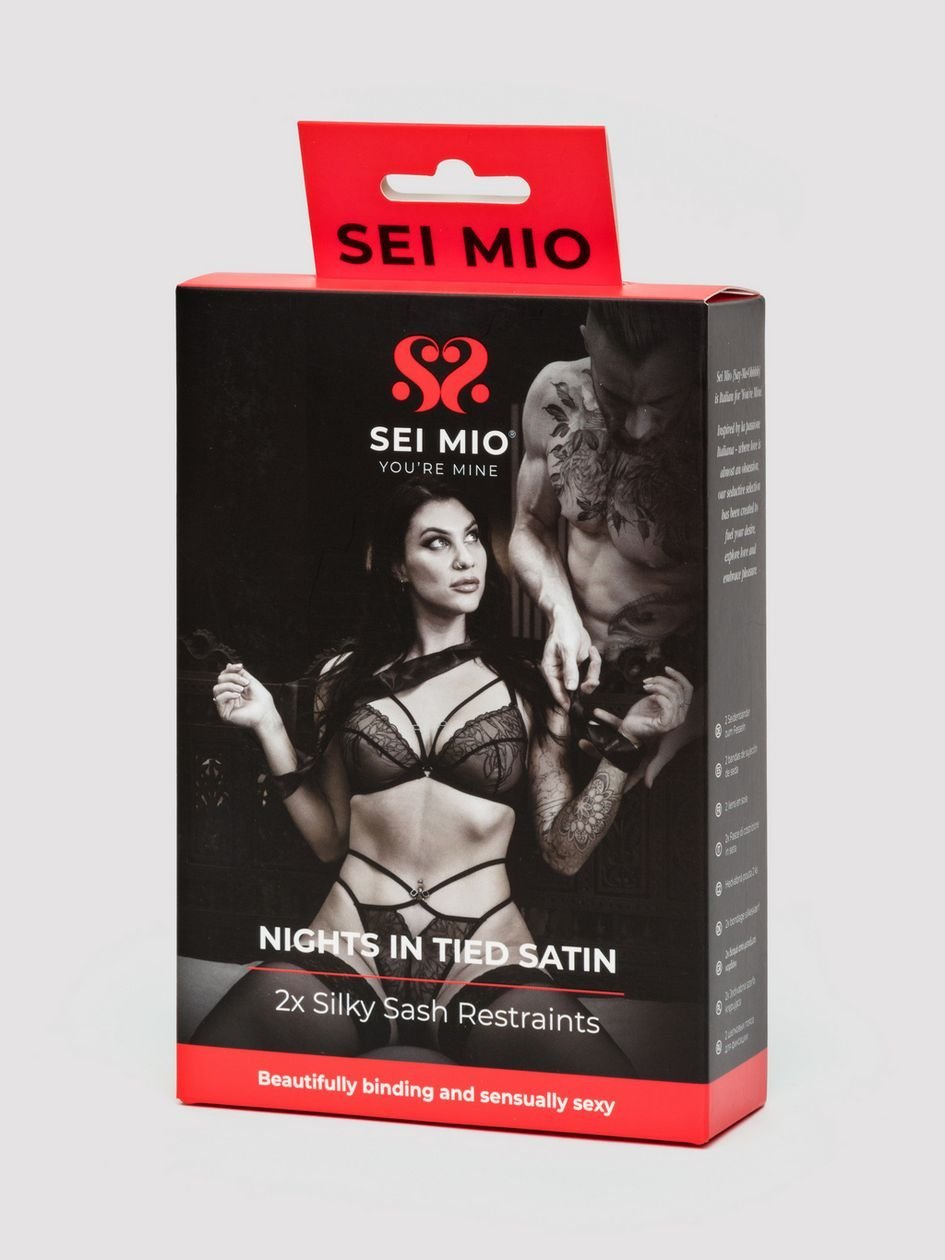 87822.jpg SEI MIO Nights in Tied Satin Silk Sash Restraint - Image 1