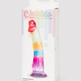 Rainbow Transparent Dildo 6.5 Inches