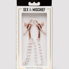 Sportsheets Peaches 'n CreaMe Pearl Nipple Clamps