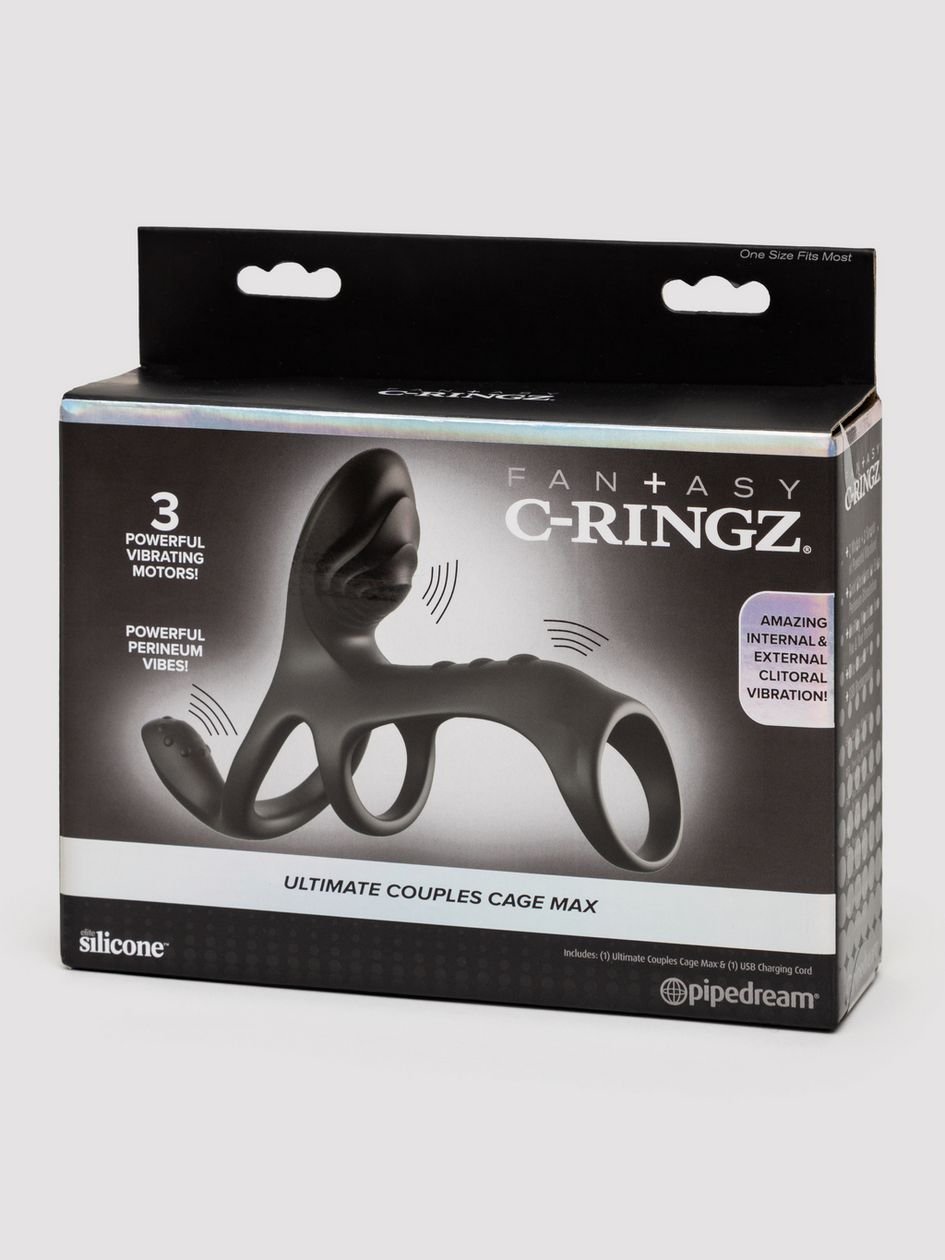 88390.jpg Fantasy C-Ringz Ultimate Couples Vibrating Cage Max - Image 1