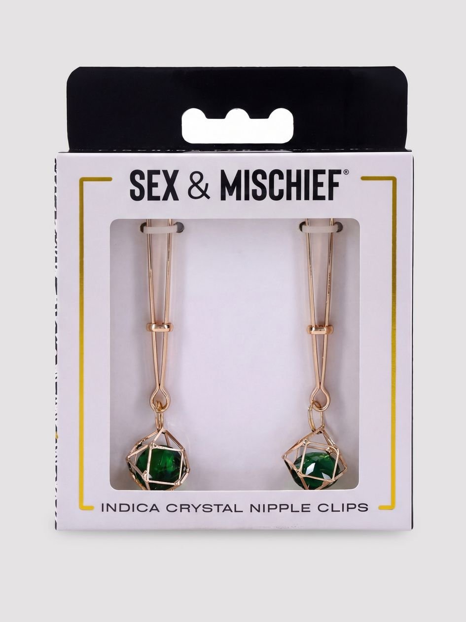 88404.jpg Sportsheets Indica Crystal Nipple Clips - Image 1