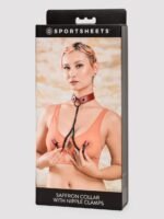 Sportsheets Saffron Collar with Nipple Clamps