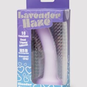 Lavender Haze Slender Curved Dildo Vibrator