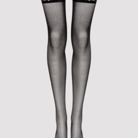 Lovehoney Plus Size Sheer Lace Top Thigh-High Stockings
