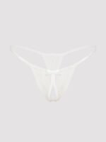 Lovehoney White Crotchless Lace G-String - Image 5
