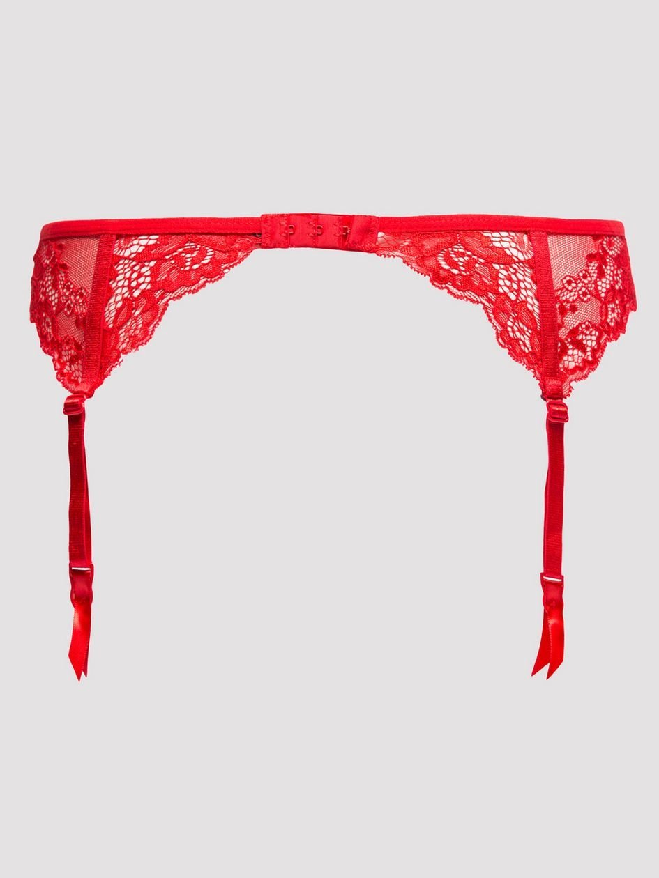 a32849g58265.jpg Lovehoney Love Me Red Lace Garter Belt - Image 1