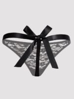 Lovehoney Plus Size Unwrap Me Women's Black Thong