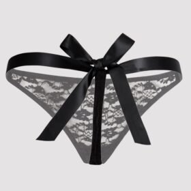Lovehoney Plus Size Unwrap Me Women's Black Thong