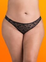 Lovehoney Plus Size Unwrap Me Women's Black Thong - Image 3