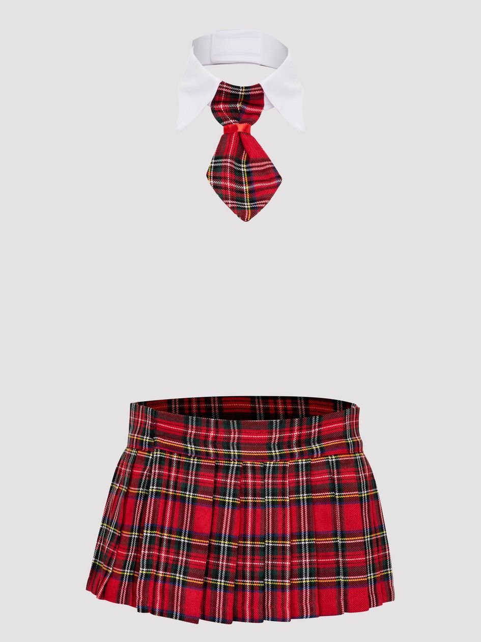 a36253g66940.jpg Lovehoney Fantasy Plus Size Plaid Skirt and Tie Set - Image 1
