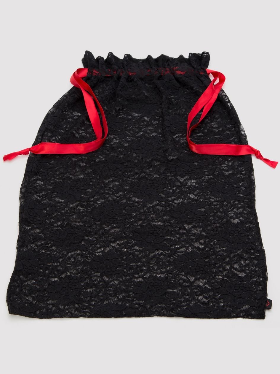 a36754g68032.jpg Lovehoney Large Lace Drawstring Lingerie Gift Bag - Image 1