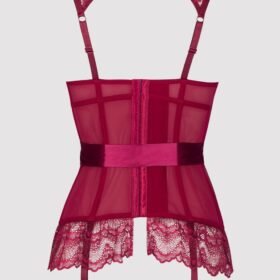 Lovehoney Moonlight Wine Plunge Basque Set