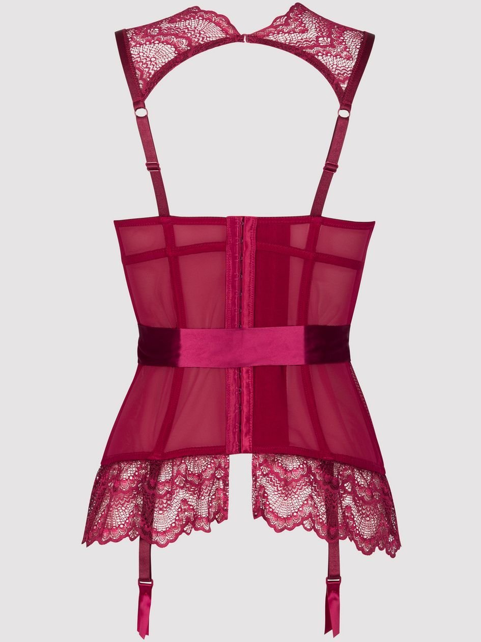 a37749g69949.jpg Lovehoney Plus Size Moonlight Wine Plunge Basque Set - Image 1