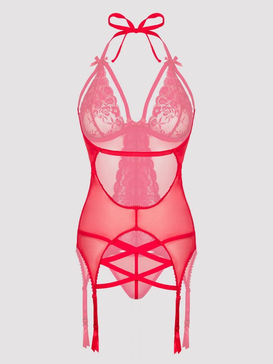 a37904g70194.jpg Lovehoney Plus Size Wild Romance Red Basque Set - Image 1