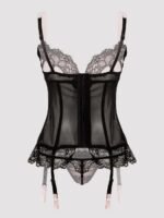 Lovehoney Plus Size Boudoir Belle Blush Pink Push-Up Basque Set