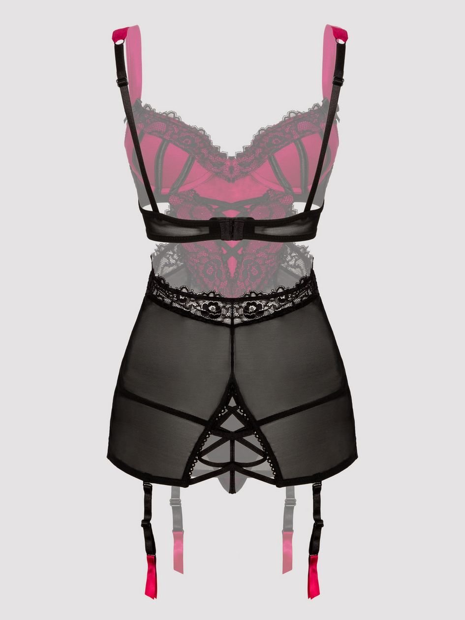 a39706g72740.jpg Lovehoney Boudoir Belle Cherry Cut-Out Chemise Set - Image 1