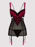 Lovehoney Plus Size Boudoir Belle Cherry Cut-Out Chemise Set - Image 6