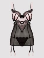Lovehoney Plus Size Boudoir Belle Blush Pink Cut-Out Chemise Set