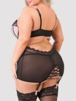 Lovehoney Plus Size Boudoir Belle Blush Pink Cut-Out Chemise Set - Image 4