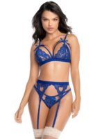 Mapale Sweetheart Royal Blue Lace Bra Set - Image 2