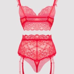 Lovehoney Treasure Me Red Push-Up Bra Set