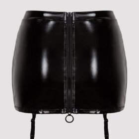 Lovehoney Plus Size Fierce Wet Look Garter Skirt