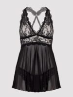 Lovehoney Bombshell Black Lace Babydoll Set - Image 7