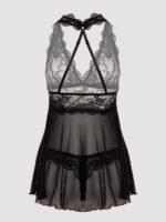 Lovehoney Bombshell Black Lace Babydoll Set - Image 8