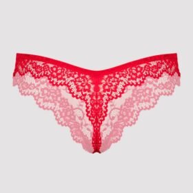 Lovehoney Plus Size Bombshell Red Lace Babydoll Set
