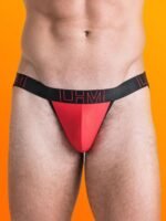LHM Red Shiny Microfibre Jockstrap - Image 3