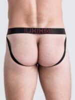 LHM Black Shiny Microfibre Jockstrap - Image 4
