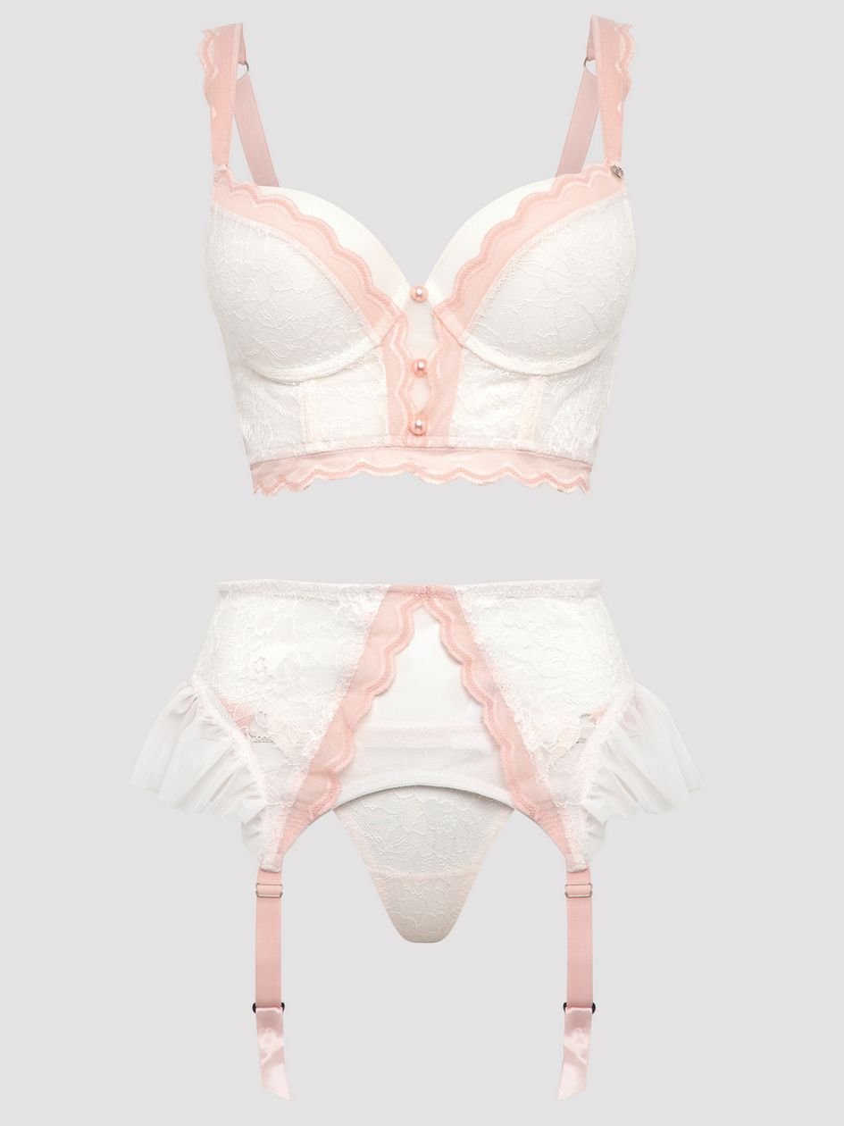 a46802g84026.jpg Lovehoney Plus Size Vintage Bliss Ivory Bra Set (3 Piece) - Image 1