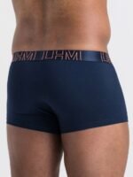 LHM Modal Navy Blue Contrast Boxer Shorts - Image 4