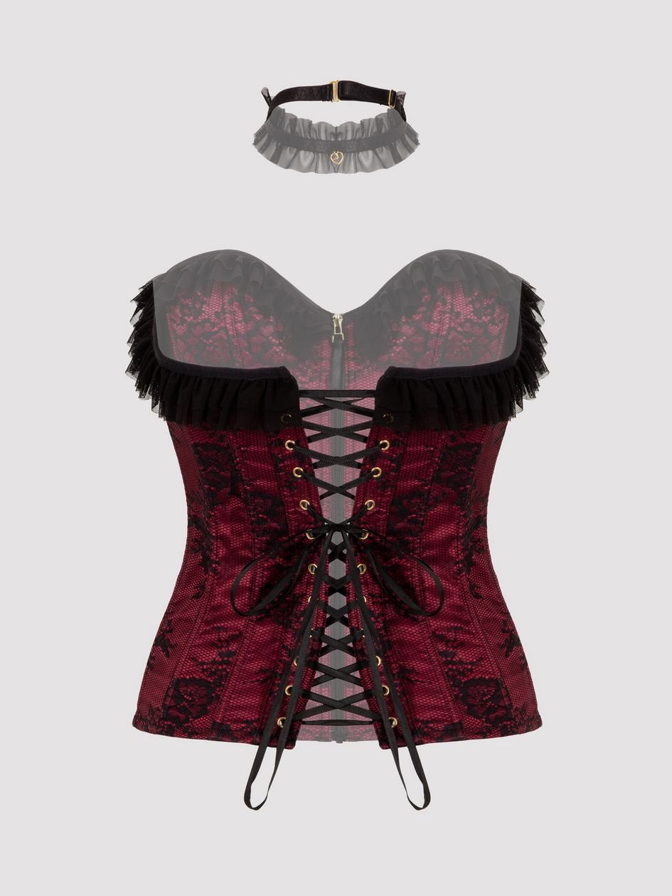 a48618g86480.jpg Lovehoney Plus Size Lace Silhouette Corset - Image 1