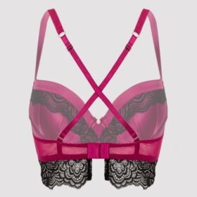 Lovehoney Satin Romance Purple Push-up Bra