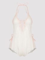 Lovehoney Plus Size Flirty Lace Ivory Teddy - Image 7